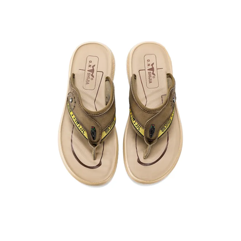 G.N.SHIJIA Stitching Abrasion Resistant Flip Flops Men's-5