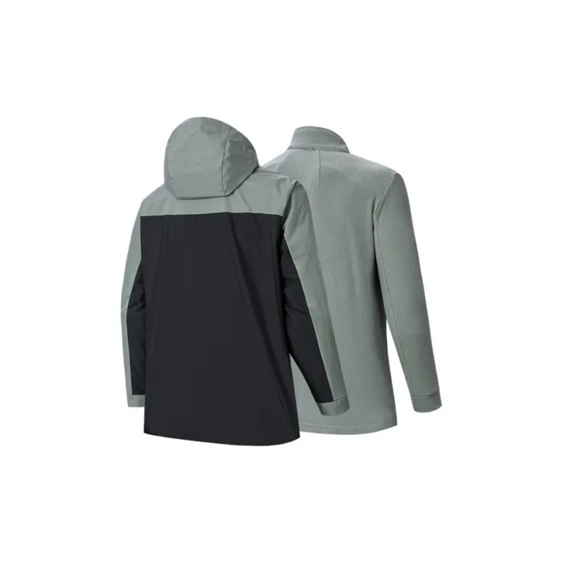 Anta Outdoor Collection Jackets Coats Men's Asphalt Gray/Basic Black-1