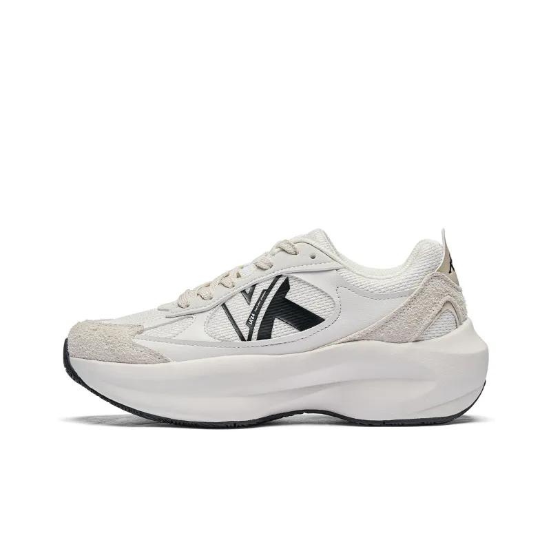 Kappa Anti-Slip Wear-Resistant Low-Top Chunky Sneakers Unisex Moon Gray-0