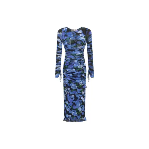 DVF Long-Sleeved Dresses Women's Blue/White