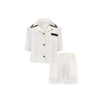 NOT JUST PAJAMA Pajama Set Women's White