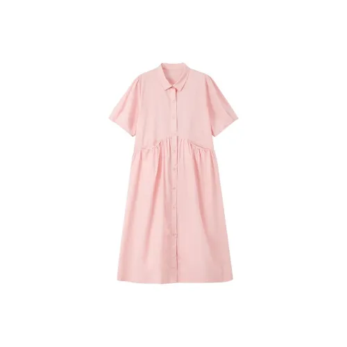 Dme Short-Sleeved Dresses Women's Light Pink