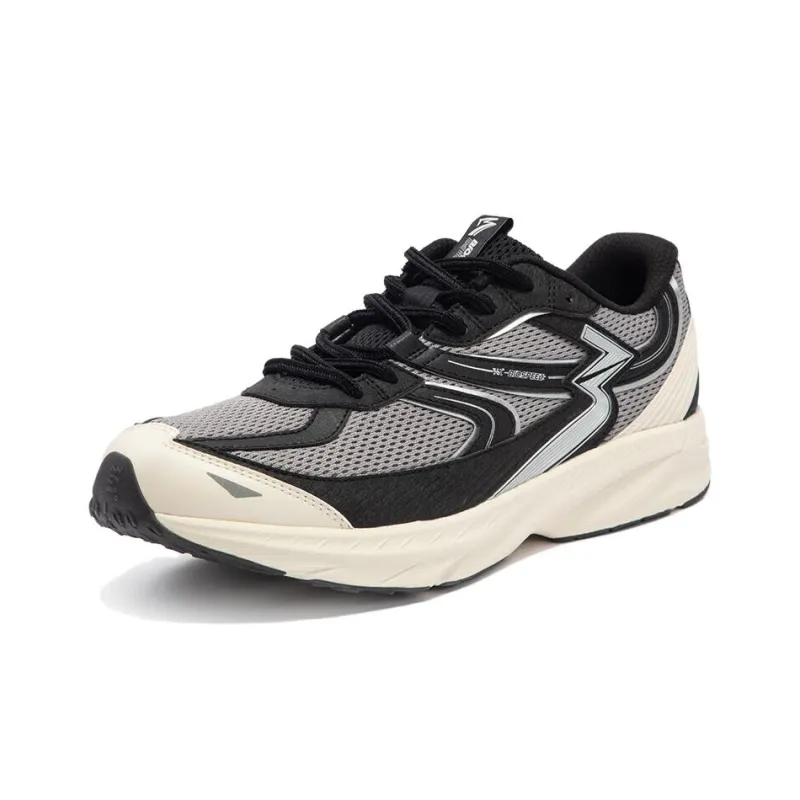 361° Slip Resistant Low Top Running Shoes Men's Black Gray-1