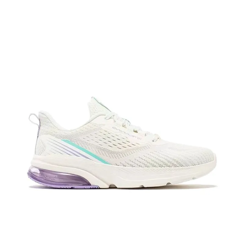 361° Cushioning And Breathable Low Top Running Shoes Women's White-1