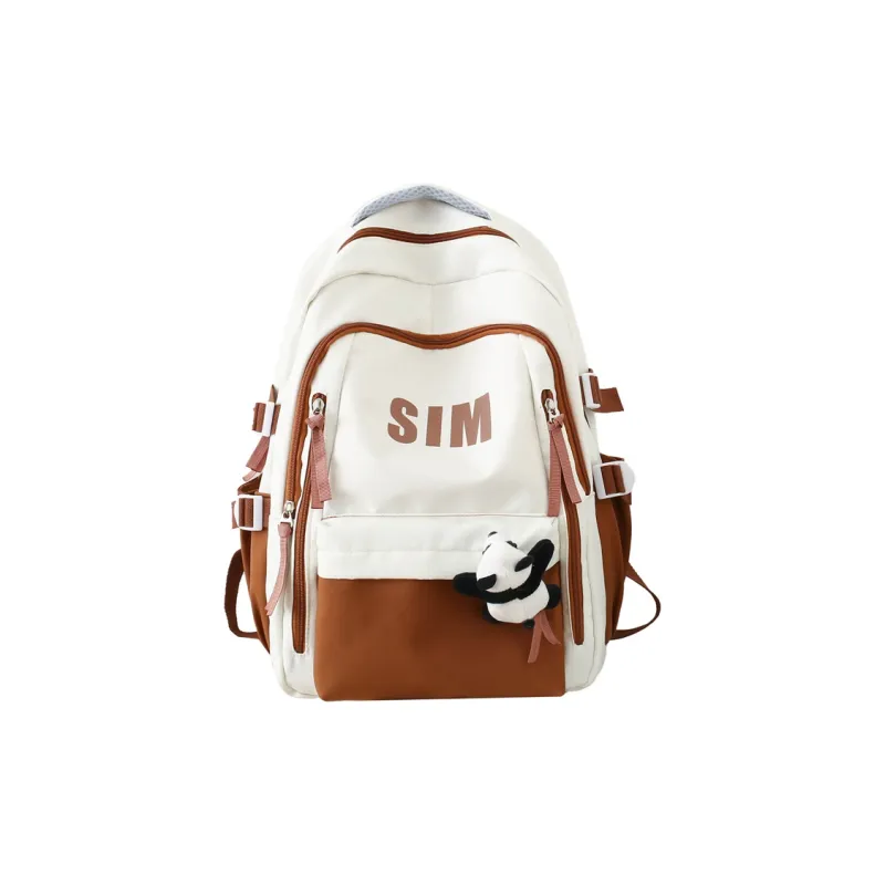 North Pack Nylon Backpack Unisex Black/Red/Green/Blue/Brown-0