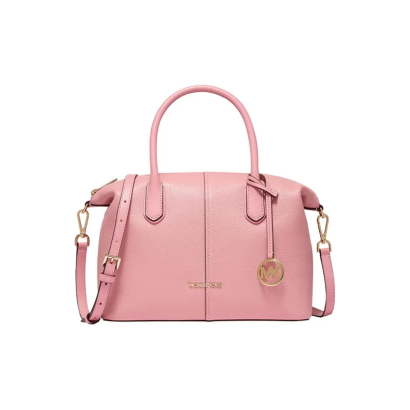MICHAEL KORS Cow Leather With Artificial Leather Crossbody One Shoulder Dumpling Bag Handbag Medium Size Women's Pink-0