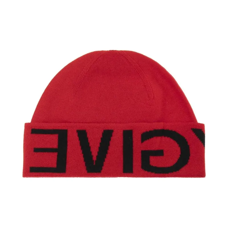 Givenchy Logo Intarsia Knitted Beanie-1