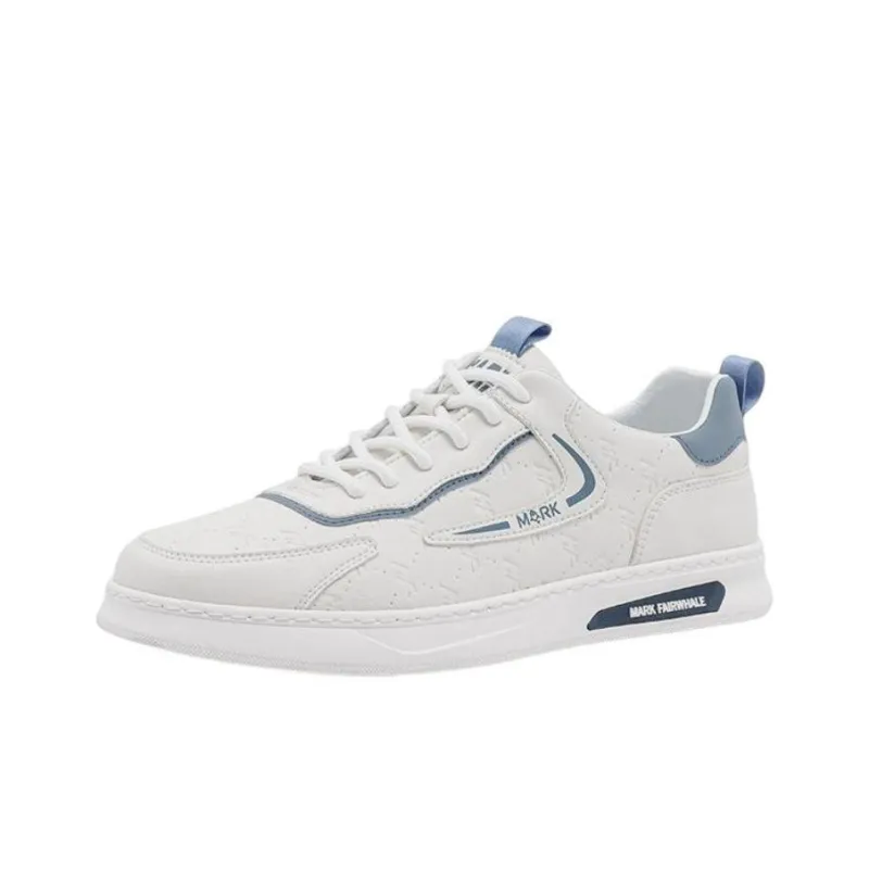 FAIRWHALE Low Top Stylish Skateboarding Shoes Men's White-12