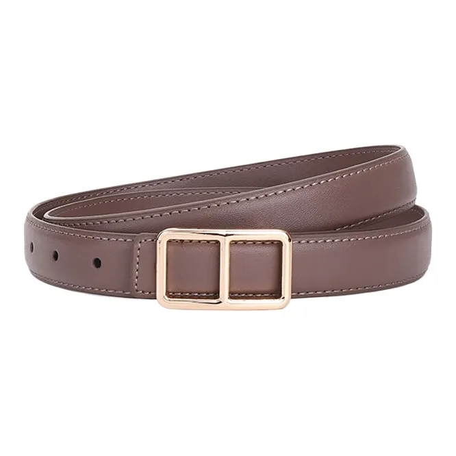 CARTELO Cow Split Leather Belts Women's Width 2.5cm-4