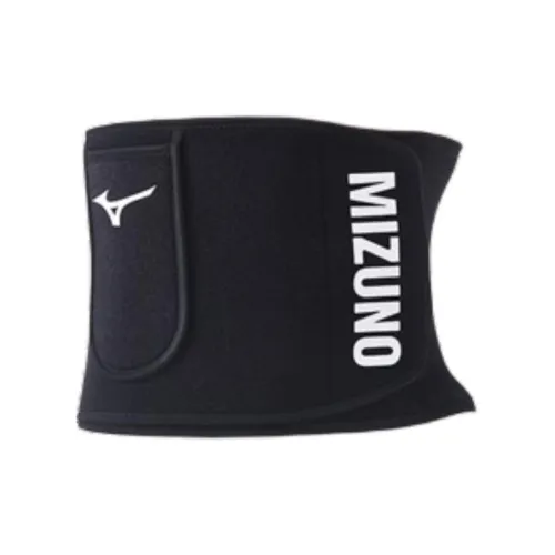 Mizuno Back Support Braces Fitness Protective Black Elastane Polyester Unisex