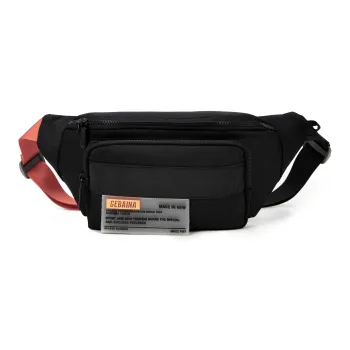 Land Gulls Nylon Crossbody Bags Shoulder Bags Sling Bags Regular Unisex Black/Cyan