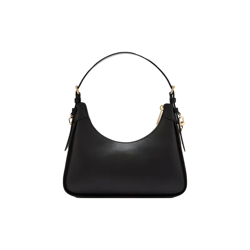 MICHAEL KORS Wilma Cow Leather Patchwork With Artificial Leather Handbag Shoulder Bag Medium Size Women's Black-4