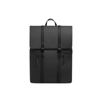 Gaston Luga Waterborne Polyurethane Backpack Medium Size Unisex Black