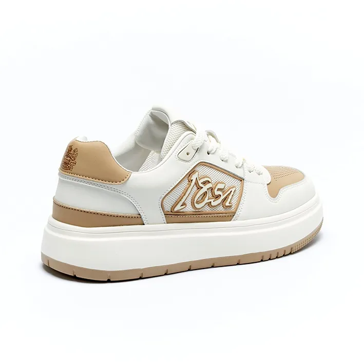 AQUASCUTUM [British Century Brand] Comfortable Color Blocking Small Platform Skateboard Shoes-1