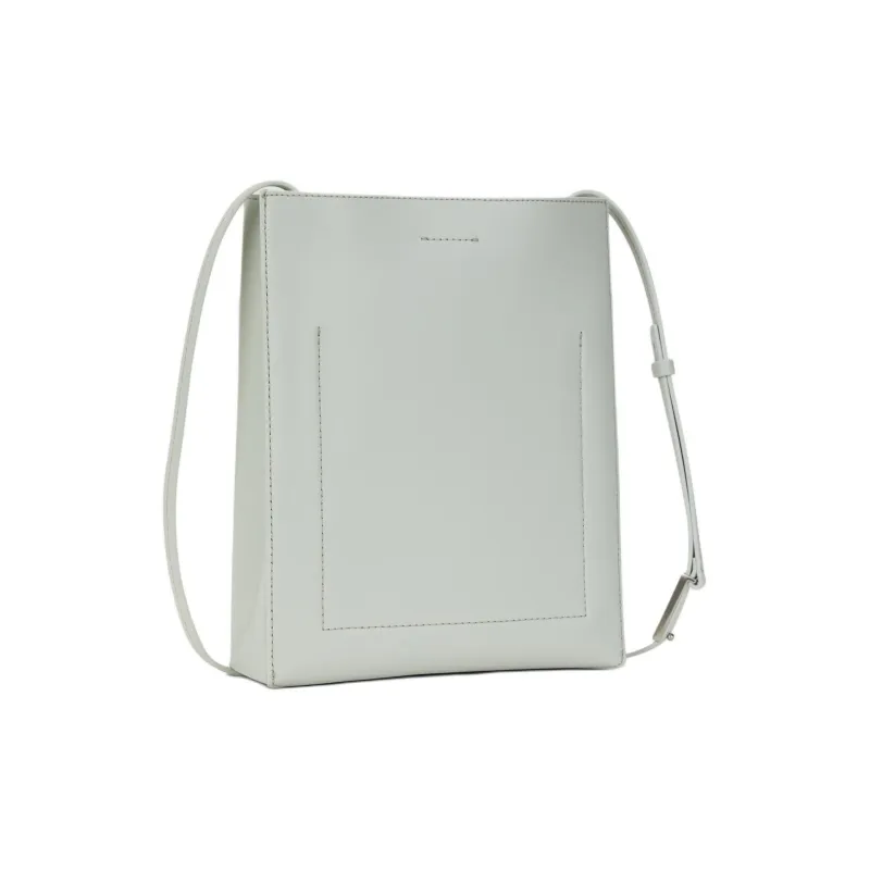 CALVIN KLEIN Leather Shoulder Bag Crossbody Bag Women's Light Green-2
