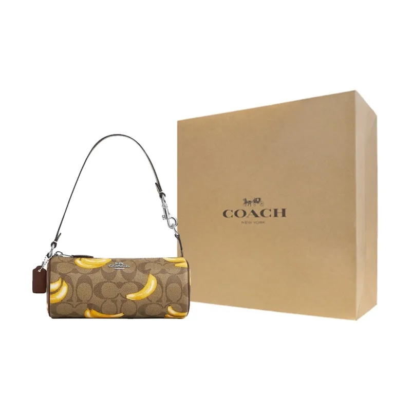 COACH Nolita Artificial Leather Cylinder Bag Handbag, Shoulder Bag Trumpets Women's-6