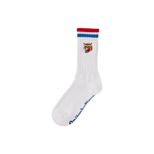 Onitsuka Tiger SS24 Mid-Calf Socks Unisex 1 Pack White