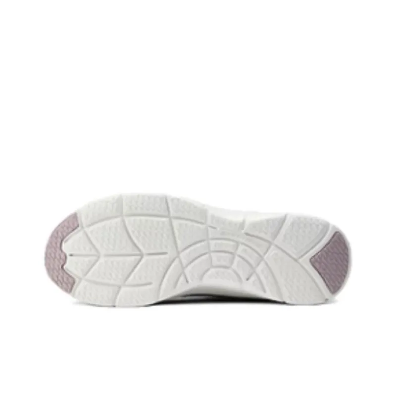 Skechers Cushioning, Slip Resistant, Abrasion Resistant, Lightweight Low Top Casual Running Shoes Women's Black White-4