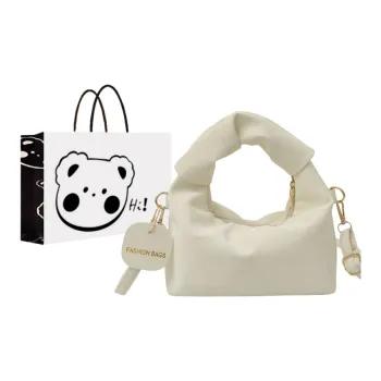 NX DOUGHNUT PU Crossbody Bag Shoulder Bag Handbags Regular Women's White/Black/Silver/Pink
