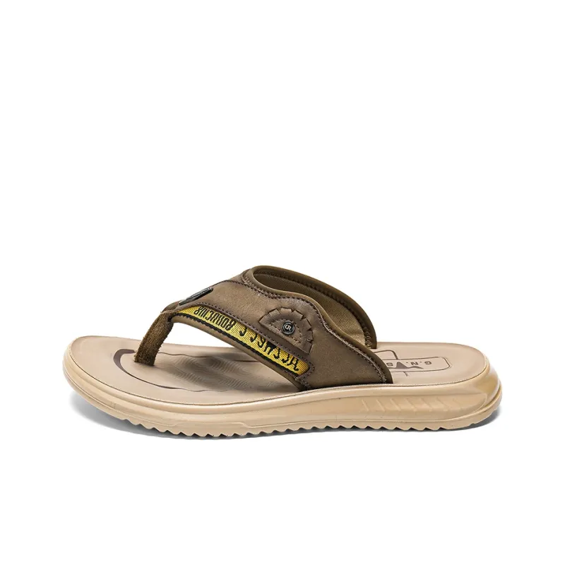 G.N.SHIJIA Stitching Abrasion Resistant Flip Flops Men's-0