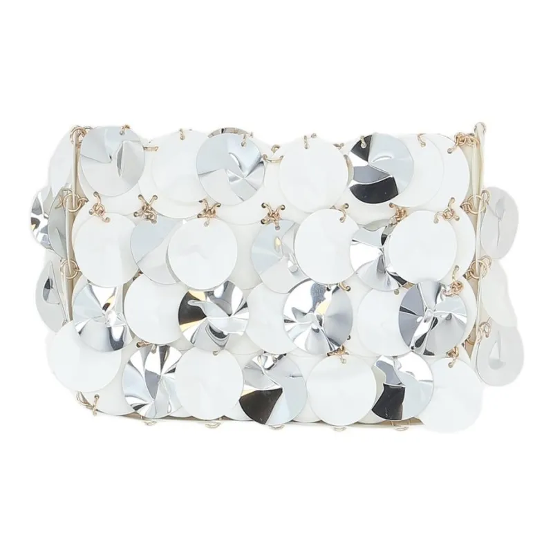 Paco Rabanne Disc Embellished Chain Linked Shoulder Bag-2