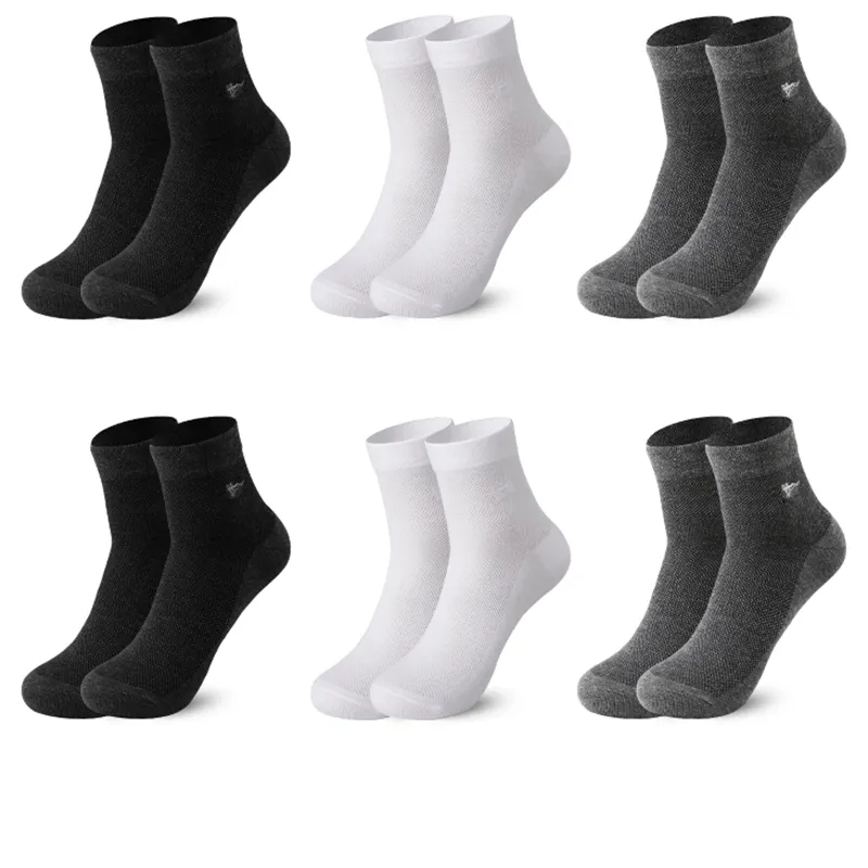 SEPTWOLVES Mid Calf Socks Men's 6 Pairs Gift Box Sets+Shopping Bag-12