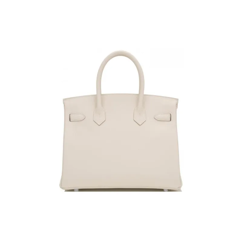HERMES Birkin Epsom Leather Birkin Bag Handbags Women's 10 Craie Milkshake White-1