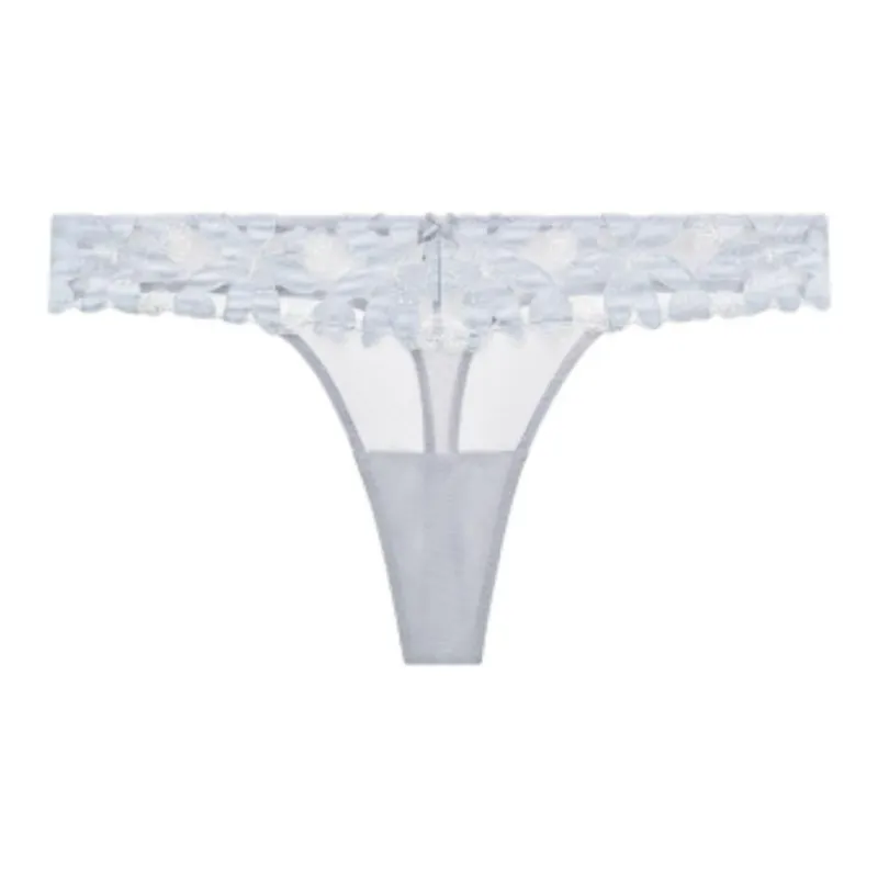 Victoria's Secret DREAM ANGELS Underpants Women's 1 Pack Light Gray Purple-0