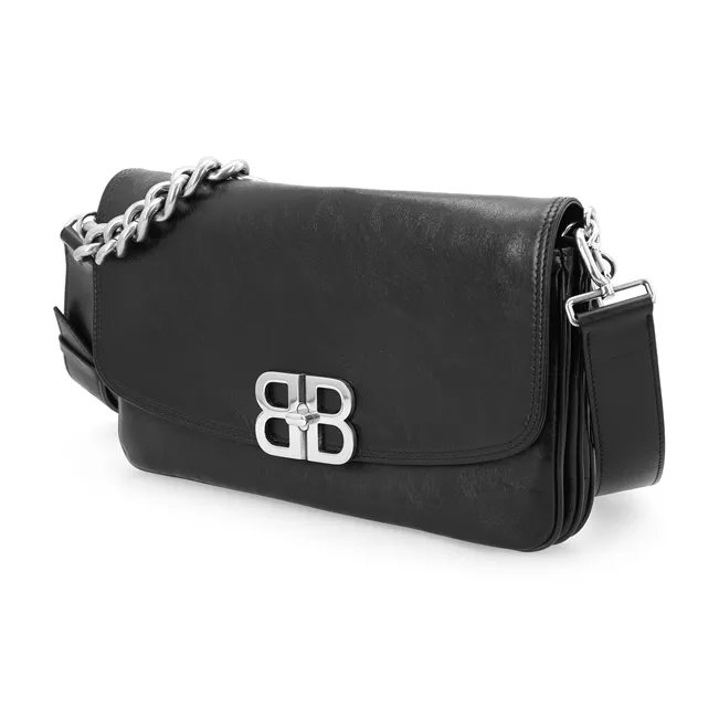Balenciaga Flap Bb Soft Medium Shoulder Bag-3