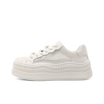 BELLE Wear-Resistant Breathable Height Increasing Low-Top Skateboard Shoes Women's