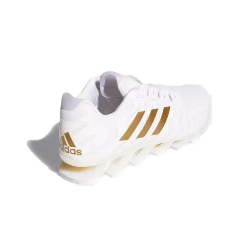 Adidas Springblade Pro Slip-Resistant Breathable Low-Top Running Shoes Men's White-2