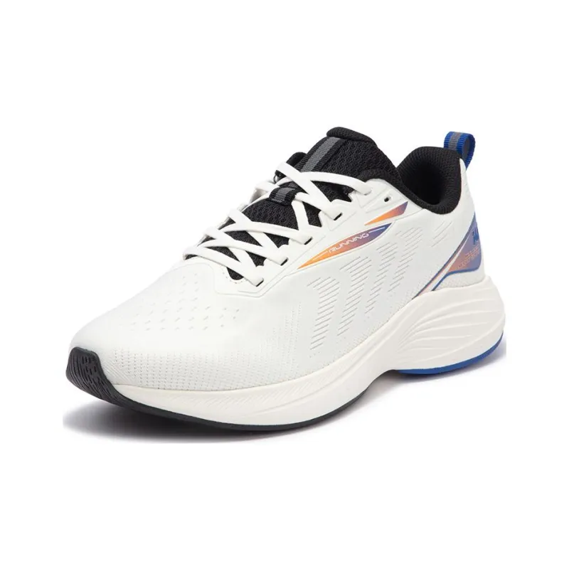 361° Shock Absorbers Low Top Casual Running Shoes Men's White Blue-1