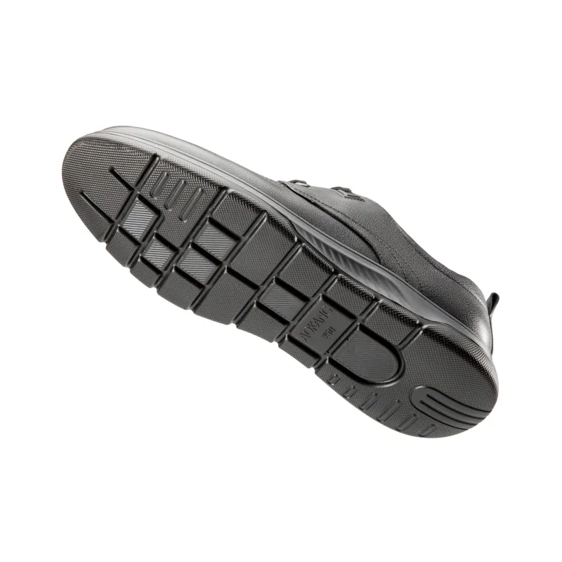 AOKANG Lace Up Soft Leather Shoes Business Casual Shoes Men's Black-5