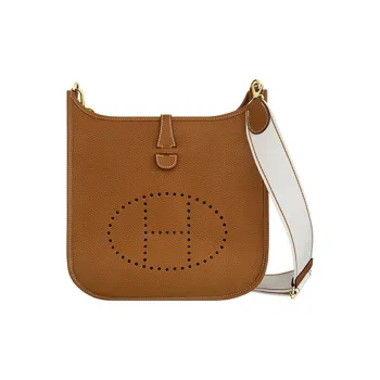 HERMES Evelyne Clemence Bullock Leather Crossbody Bag, Shoulder Bag Women's