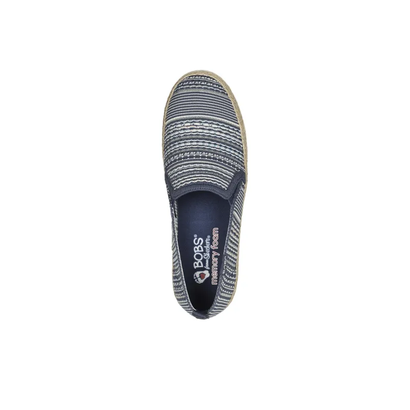 Skechers Bob's Anti-Slip Wear-Resistant Low-Top Casual Shoes Women's Navy-3