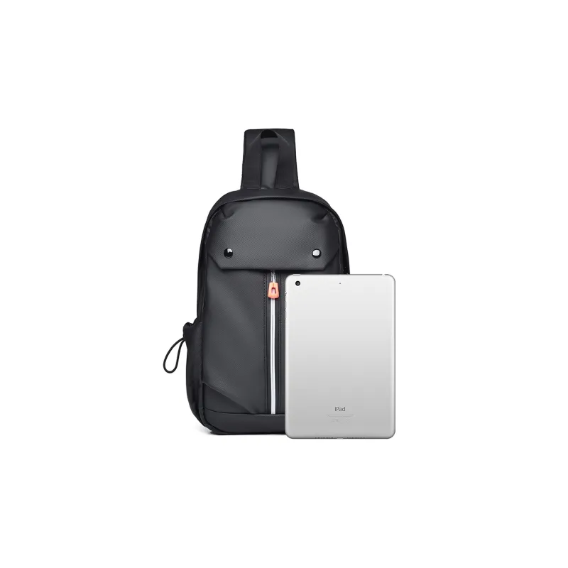 Venerable Brahma Oxford Backpack Crossbody Bag Portable Sling Bag Regular Men's Black/Gray-1