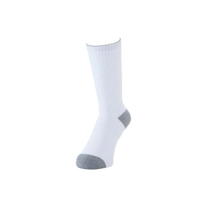 Asics Basketball Socks Unisex 1 Pack Bright White X Concrete Grey-0
