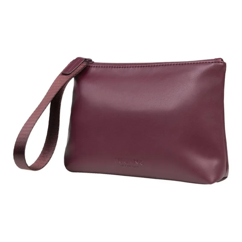 TUCANO Synthetic Leather Clutch Medium Size Unisex Purple-1
