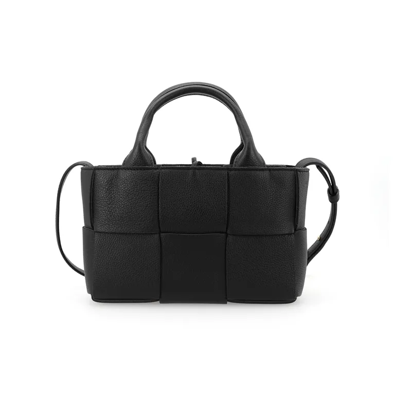 Bottega Veneta ARCO Cow Leather Tote Bag, Shopping Bag, Shoulder Bag, Crossbody Bag, Handbag Extra Mini Women's Black-1