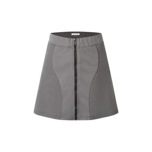 JAC FLEURANT Casual Short Skirts Women's Gray