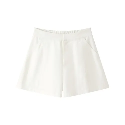 LEDIN Casual Shorts Women's White