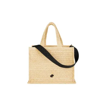 Patou Large Jp Raffia Tote Bag
