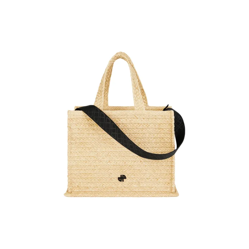 Patou Large Jp Raffia Tote Bag-0