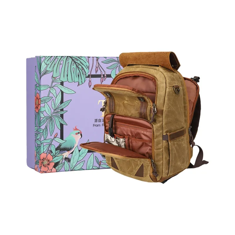 TTaG．baG Batik Canvas Backpack Unisex-0