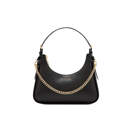 MICHAEL KORS Wilma Cow Leather Patchwork With Artificial Leather Handbag March Shoulder bag March Medium Size Women's Black