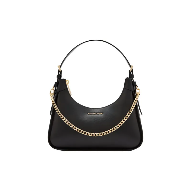 MICHAEL KORS Wilma Cow Leather Patchwork With Artificial Leather Handbag Shoulder Bag Medium Size Women's Black-0