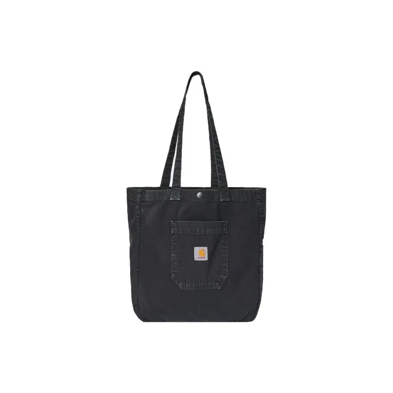 Carhartt WIP 100% Cotton Tote Bag, Shopping Bag, Shoulder Bag, Crossbody Bag Regular Men's Black-0