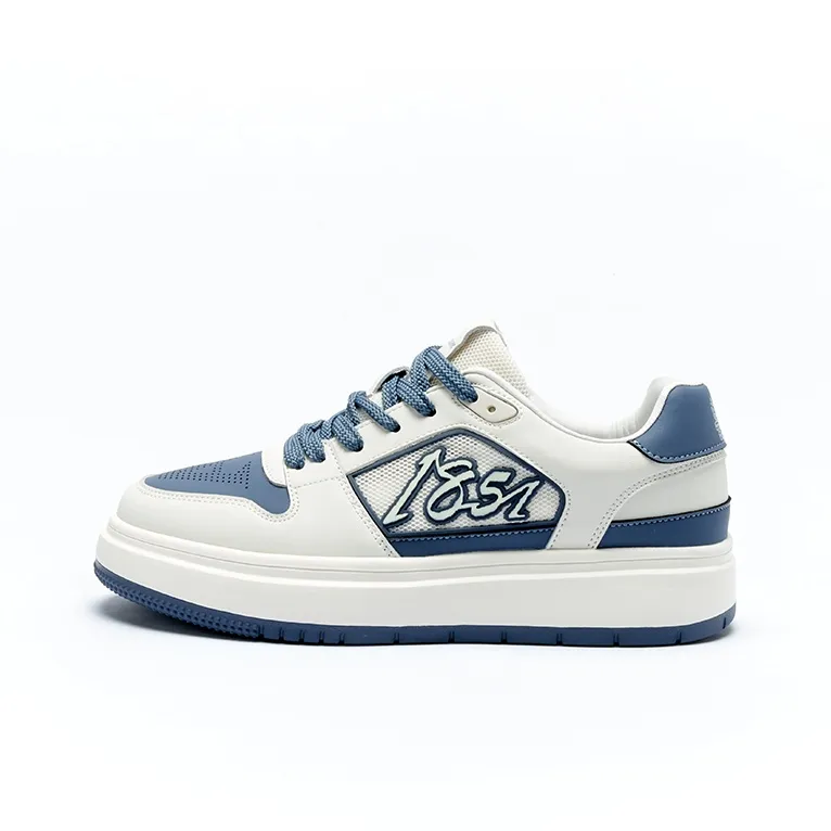 AQUASCUTUM [British Century Brand] Comfortable Color Blocking Small Platform Skateboard Shoes-7