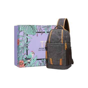 TTaG．baG Batik Canvas Crossbody Bag Unisex