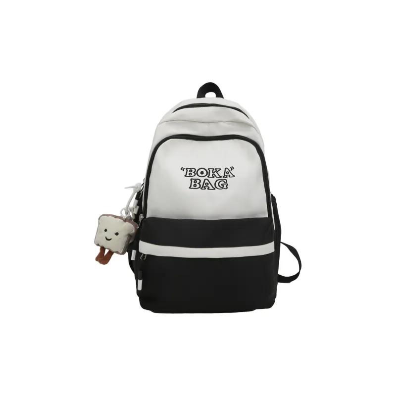 Alcohol Dragon Nylon Backpack Regular Unisex Black/Yellow Green/Blue Pink/Coffee/Red-13